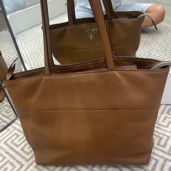 Prada Vitello Phenix Grain Leather Tan Large Shopping Tote Bag in Cannella Brown - Picture 6 of 9